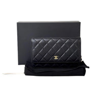 Chanel Classic Flap Black Lambskin Woc Bag